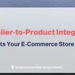 Banner graphic titled Direct Supplier-to-Product Integration Integration showing how it boosts e-commerce store efficiency by Ososs.