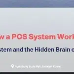 Header banner explaining How POS System Works as a smart management solution for retail stores, branded by Ososs.